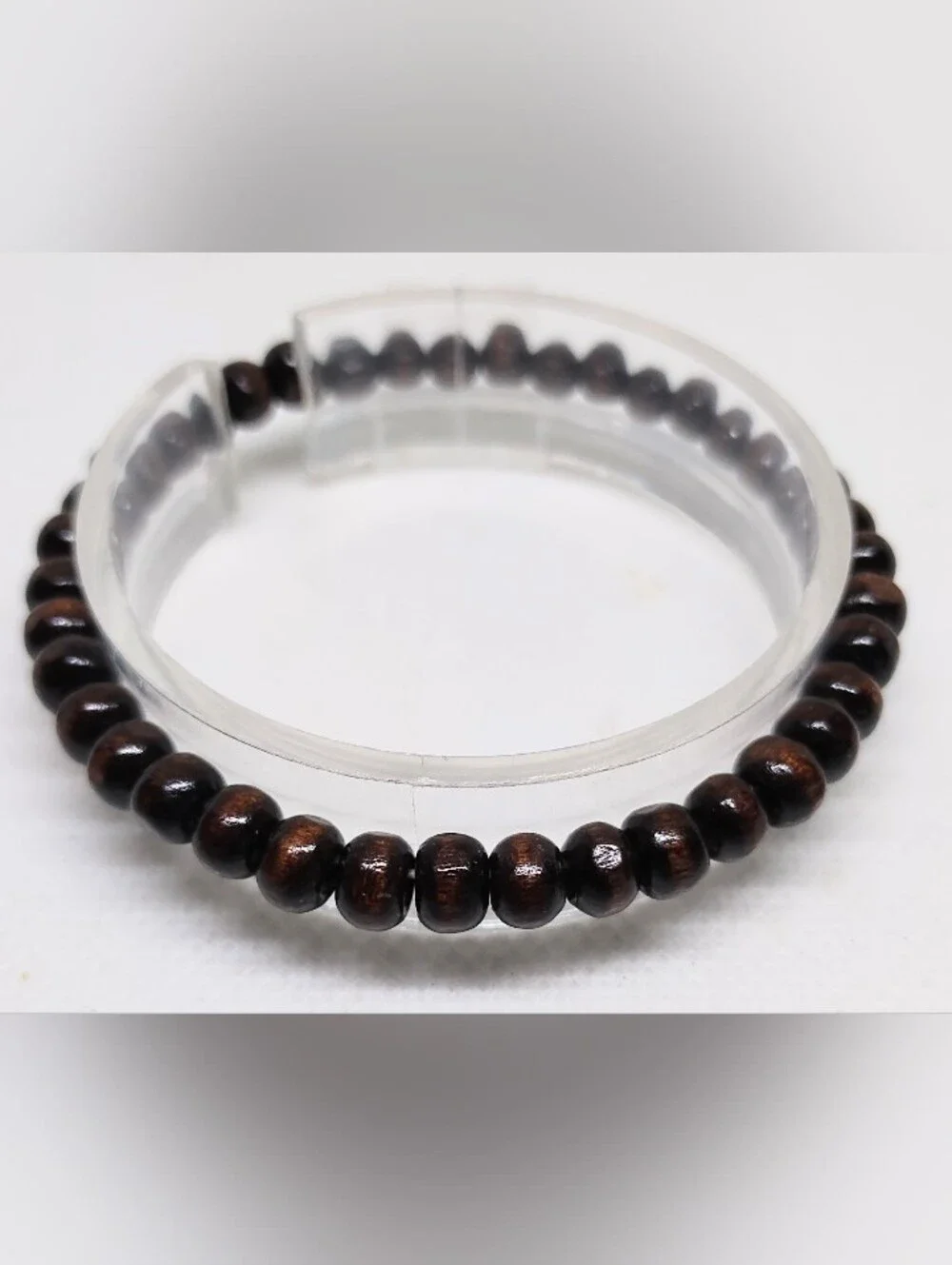 Men's Bracelet Beaded Beads‎ Brown Jewelry New G11